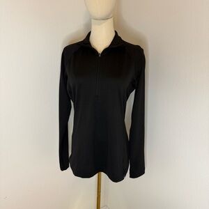 [Patagonia] Women's Black Long Sleeve Top Capilene Base - Size Medium